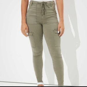 Green Army Style Pants